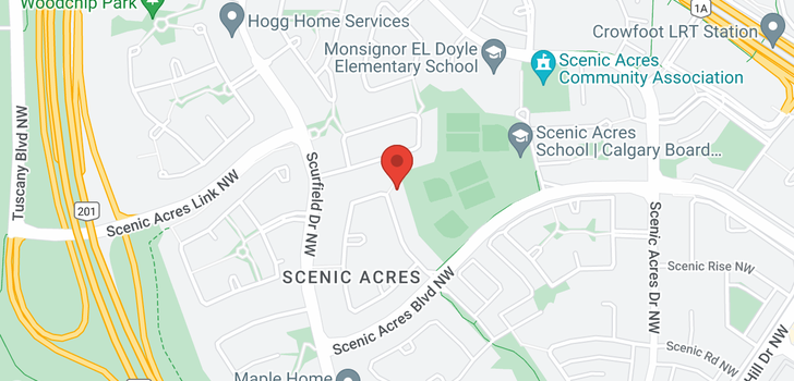 map of 60 SCENIC HILL Close NW